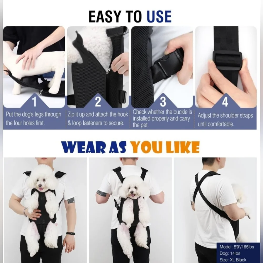 Pawaboo Black Dog Carrier Backpack****FINAL MARKDOWN****